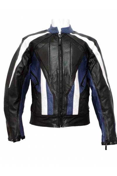 Mdp motor jacket 1001 black  White Blue