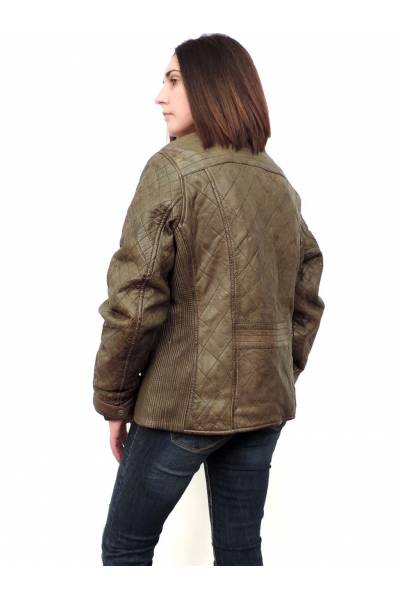 Deercraft Rose OLive Leather jacket