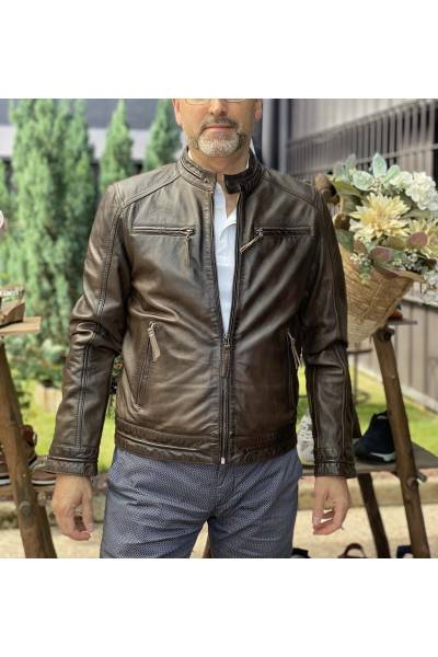 Generosidad educar Hormiga Men's leather jacket 2029 - medinapiel.es