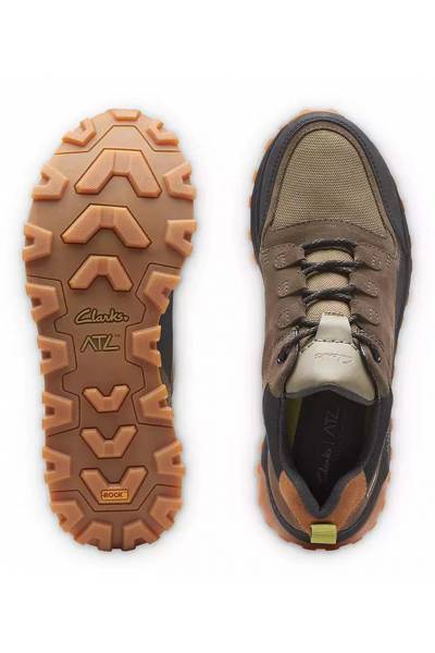 Zapato de hombre Clarks Garratt Street mahogany leather con cordones 
